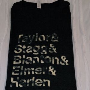 Bella Canvas Black Tee with Cream Text